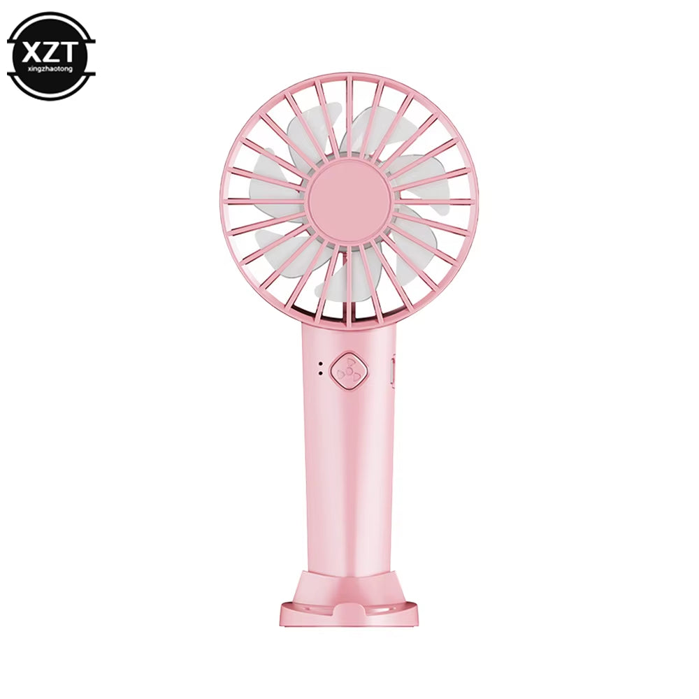 Desktop Fan Mini Handheld Fan Portable USB Rechargeable Fan Desk Top Student Dormitory Fan.
