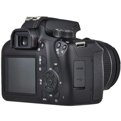 Canon EOS 4000D / Rebel T100 DSLR Camera + EF-S 18-55Mm Lens + Sandisk 64GB Memory Card +  Bundle (International Model)