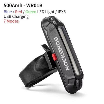 Bicycle Light Waterproof Bike Taillight LED USB Rechargable Safety Back Light Riding Warning Saddle Bike Rear Light