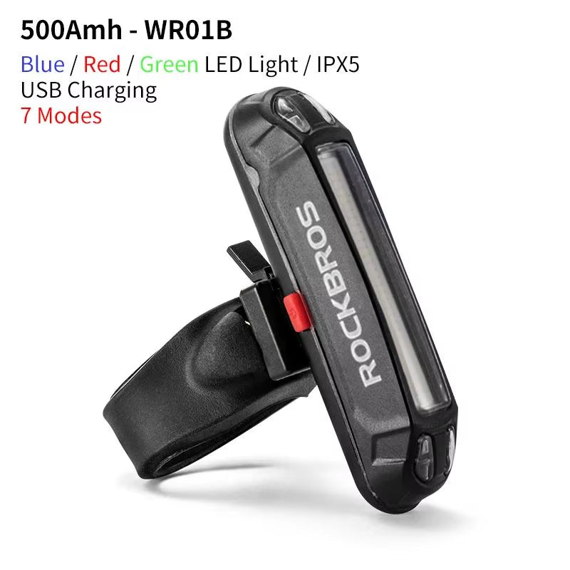 Bicycle Light Waterproof Bike Taillight LED USB Rechargable Safety Back Light Riding Warning Saddle Bike Rear Light