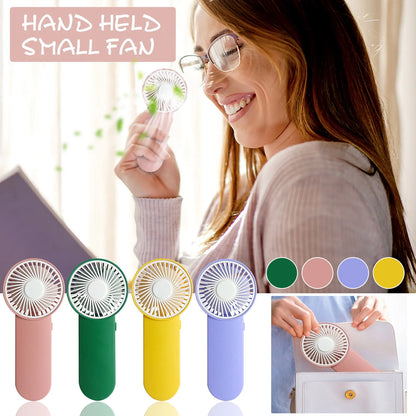 Portable Fan Desk Fan Small Fan Mini Fan Portable Handheld Fan 2Xaa Battery Fan Hanging Fan with Lanyard for Indoor Outdoor
