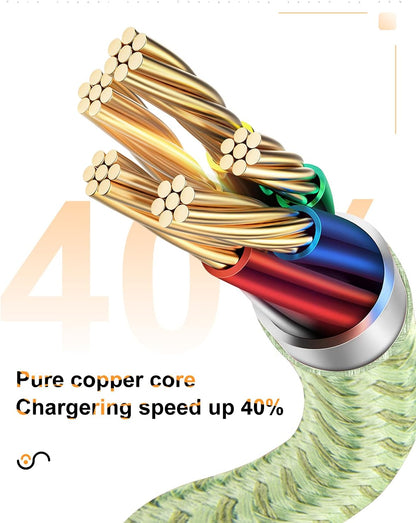 Long Iphone Charger Cord 10 FT, [MFI Certified] 10 Foot USB Lightning Cable,10 Feet Fast Charger Nylon Braided USB Iphone Cord for Iphone 13 12 11 Pro X XS Max XR/8 Plus/7 Plus/6/6S Plus-Green