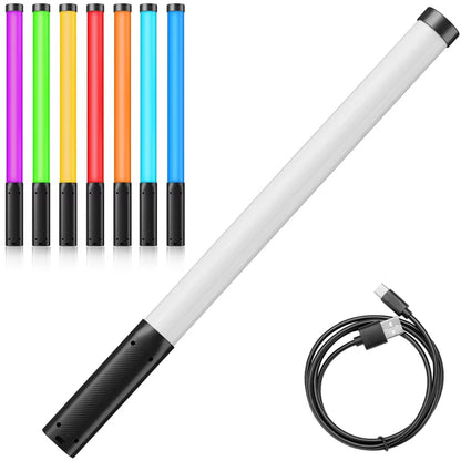 VL119 RGB Handheld Light Wand 2500-9000K Diammable Lightweight 50Cm RGB Stick Light Rechargable Photography Lighting Vlog