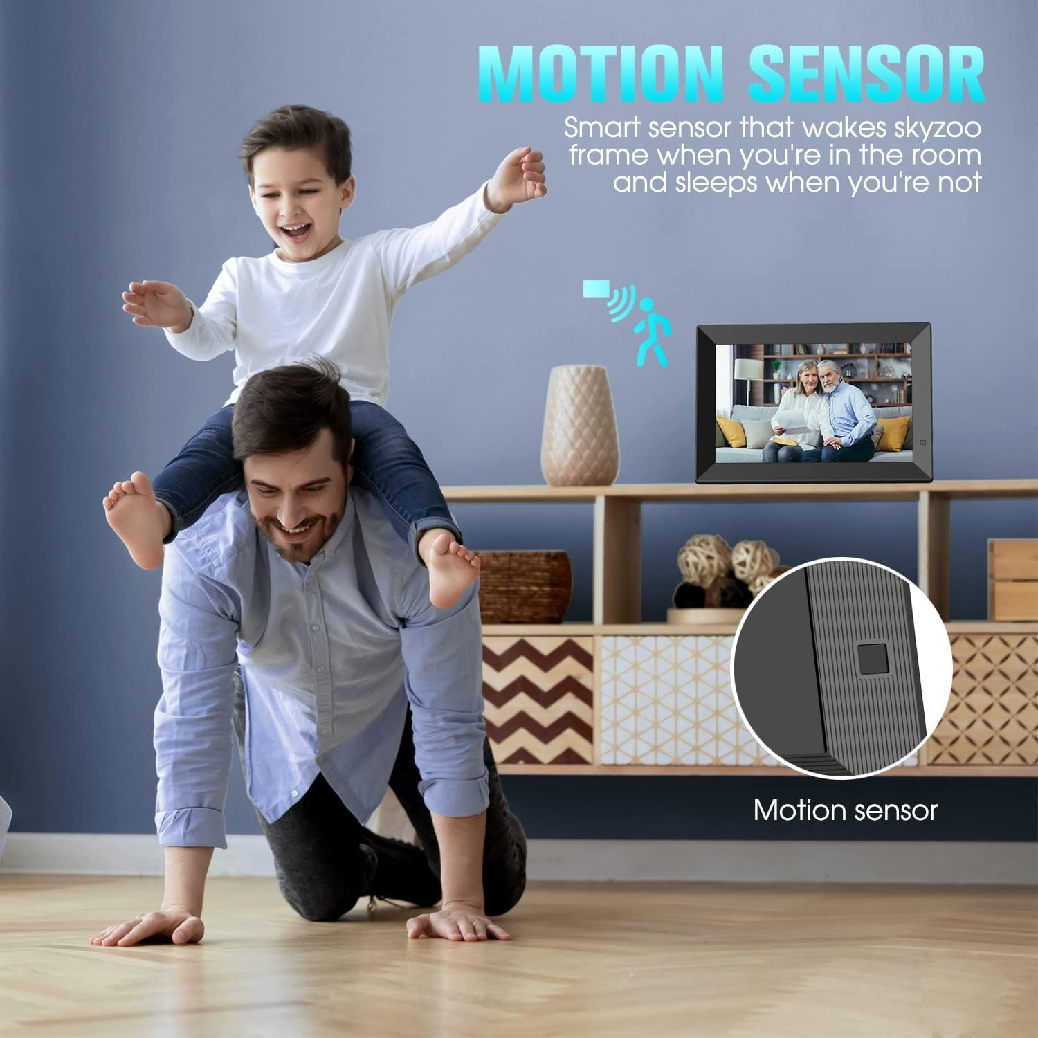 Digital Picture Frame - 10.1 Inch FHD IPS Keyboard Case for 2025 Ipad Air 13 and Ipad Pro 12.9 (6Th, 5Th, 4Th, 3Rd Gen), Magnetic Keyboard Case with Multi-Touch Trackpad