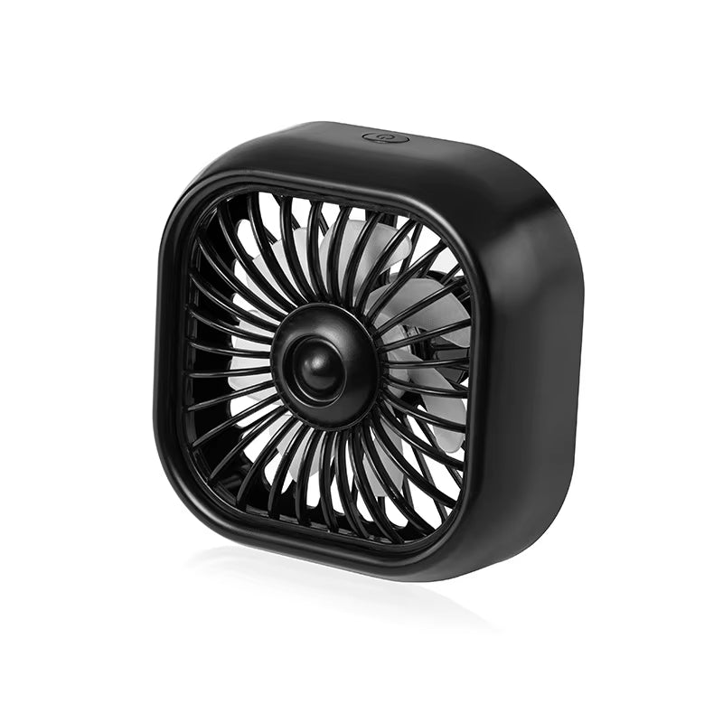 Car Fan USB Car Fan,Electric Cooling Fan Air Vent Mounted Fan Strong 2.5W 3 Speeds & Rotatable.